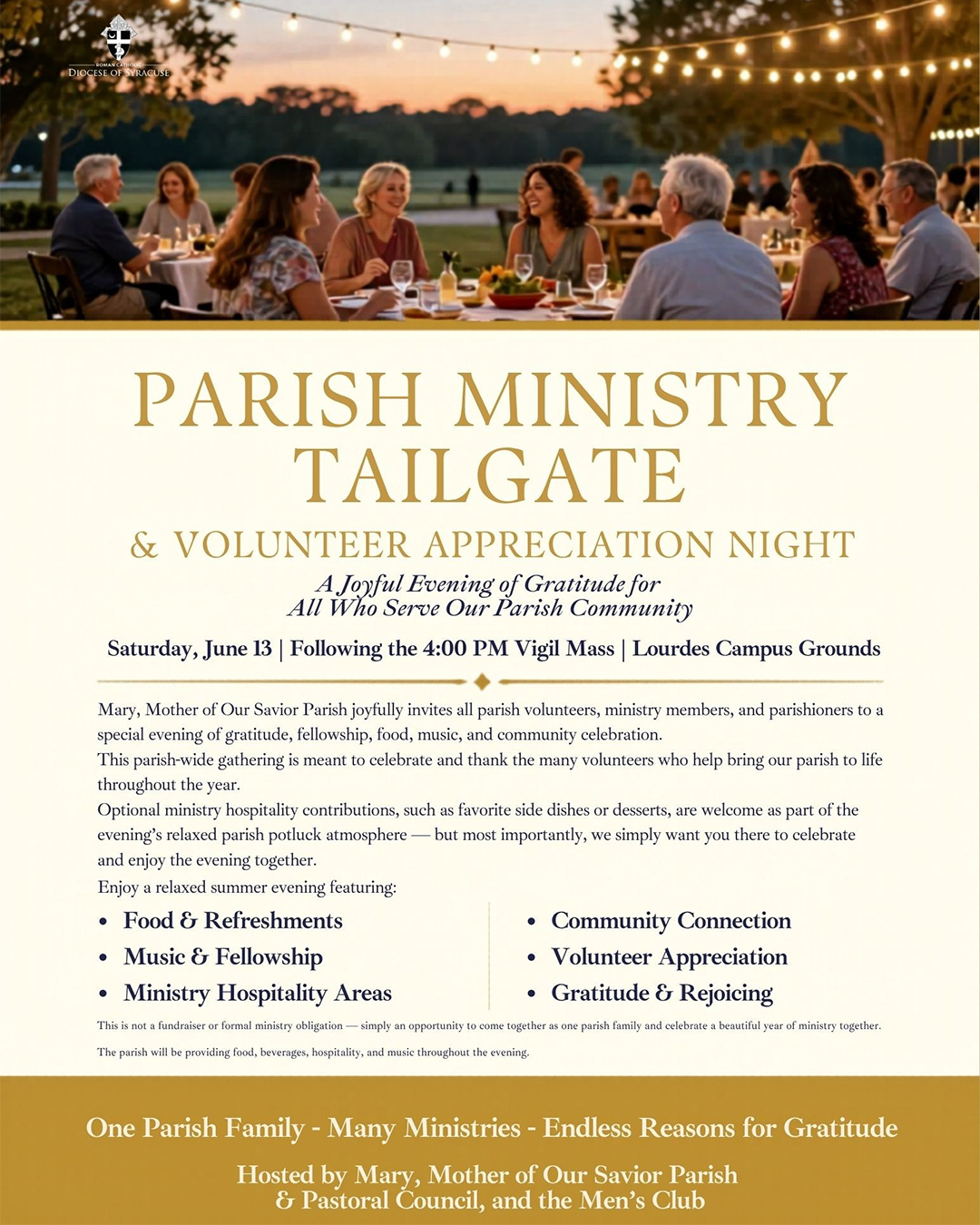Parish Appreciation Night                                                                                                                                                                                                                                                                                   