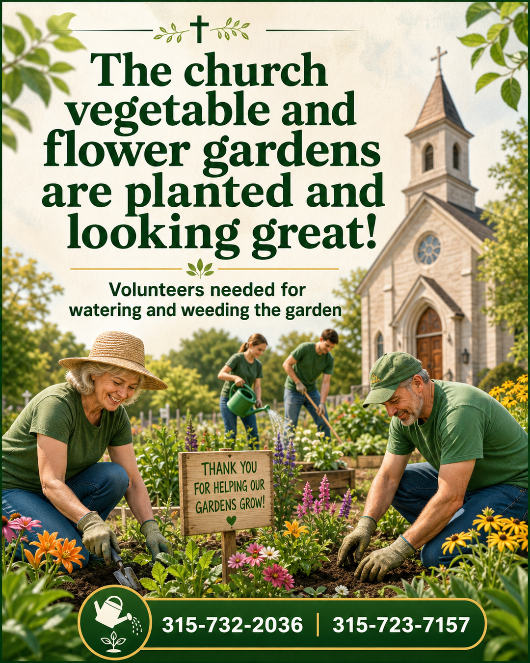Parish Vegetable and Flower Garden Volunteers Needed