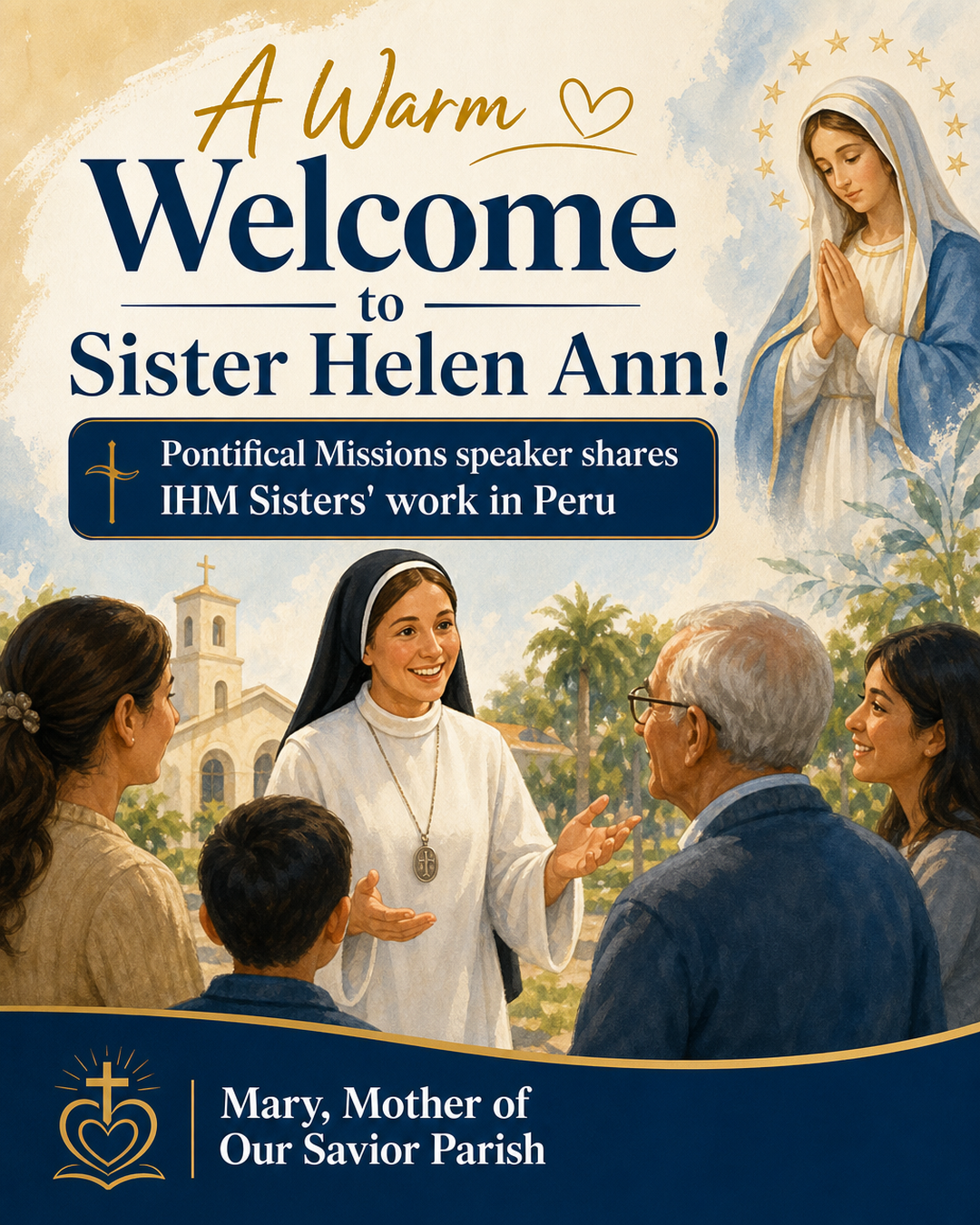 A Warm Welcome to Sister Helen Ann!