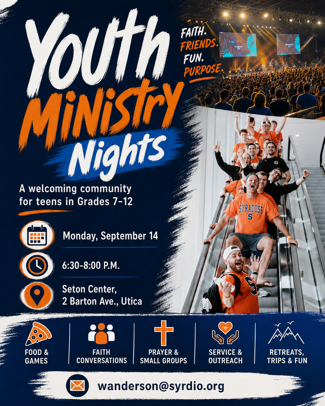 Youth Ministry Nights begins September 14