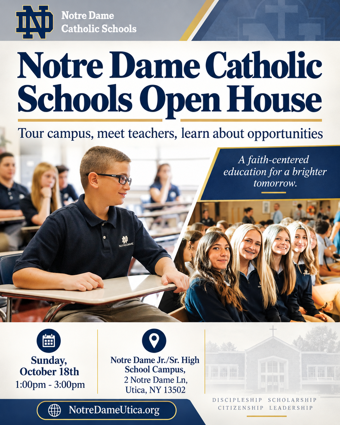 Notre Dame Catholic Schools Open House                                                                                                                                                                                                                                                                      