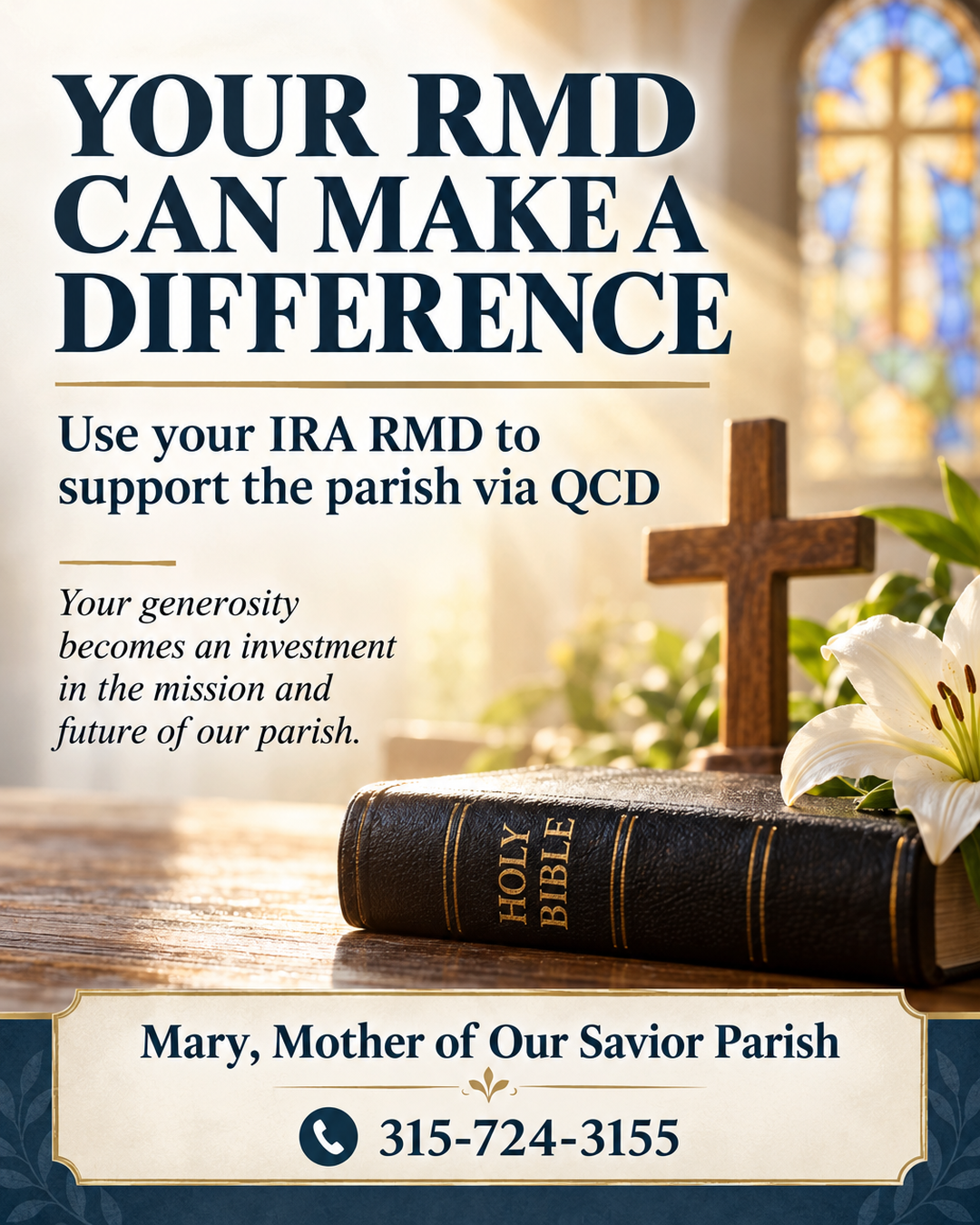 Your RMD Can Make A Difference                                                                                                                                                                                                                                                                              