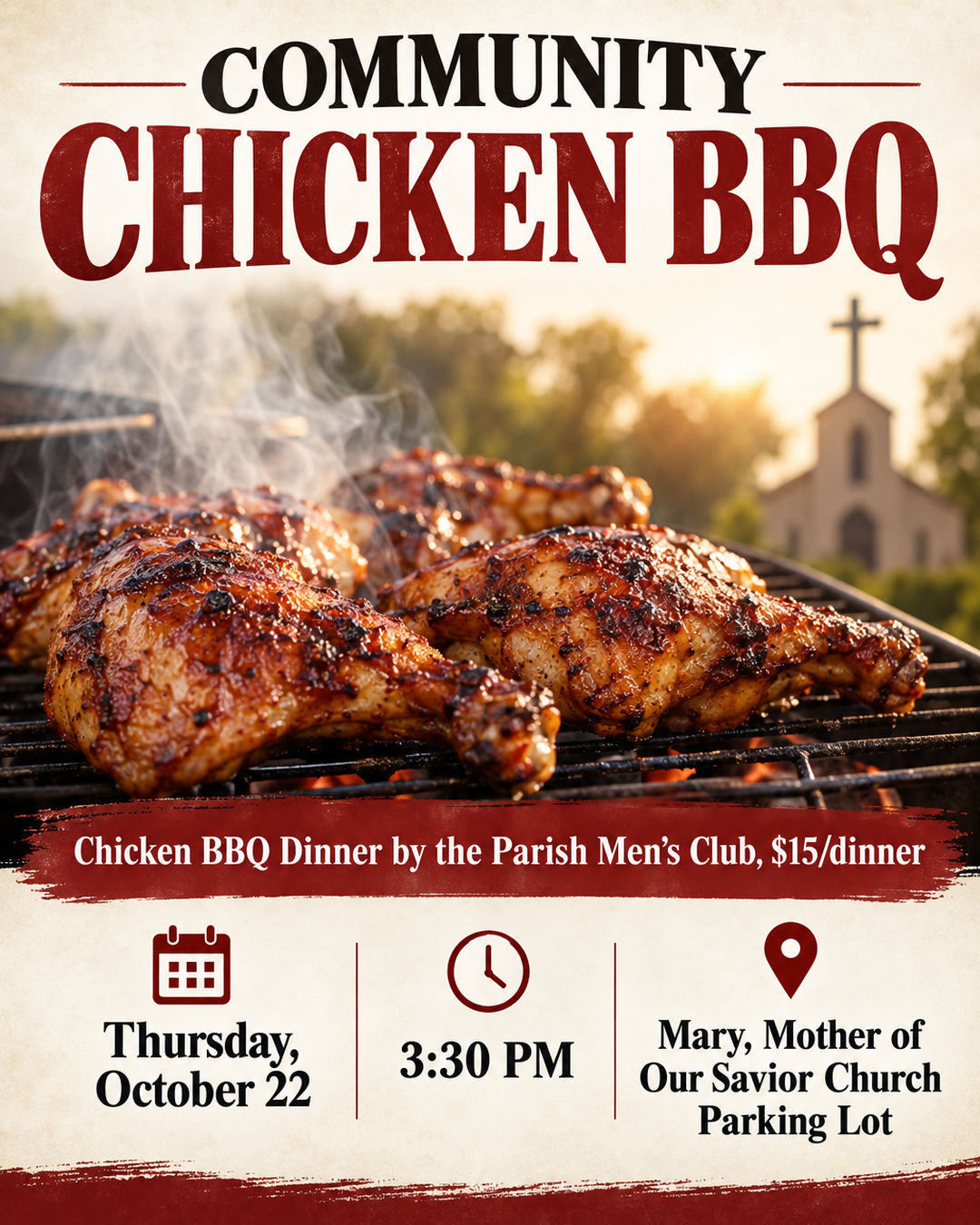 Community Chicken BBQ                                                                                                                                                                                                                                                                                       